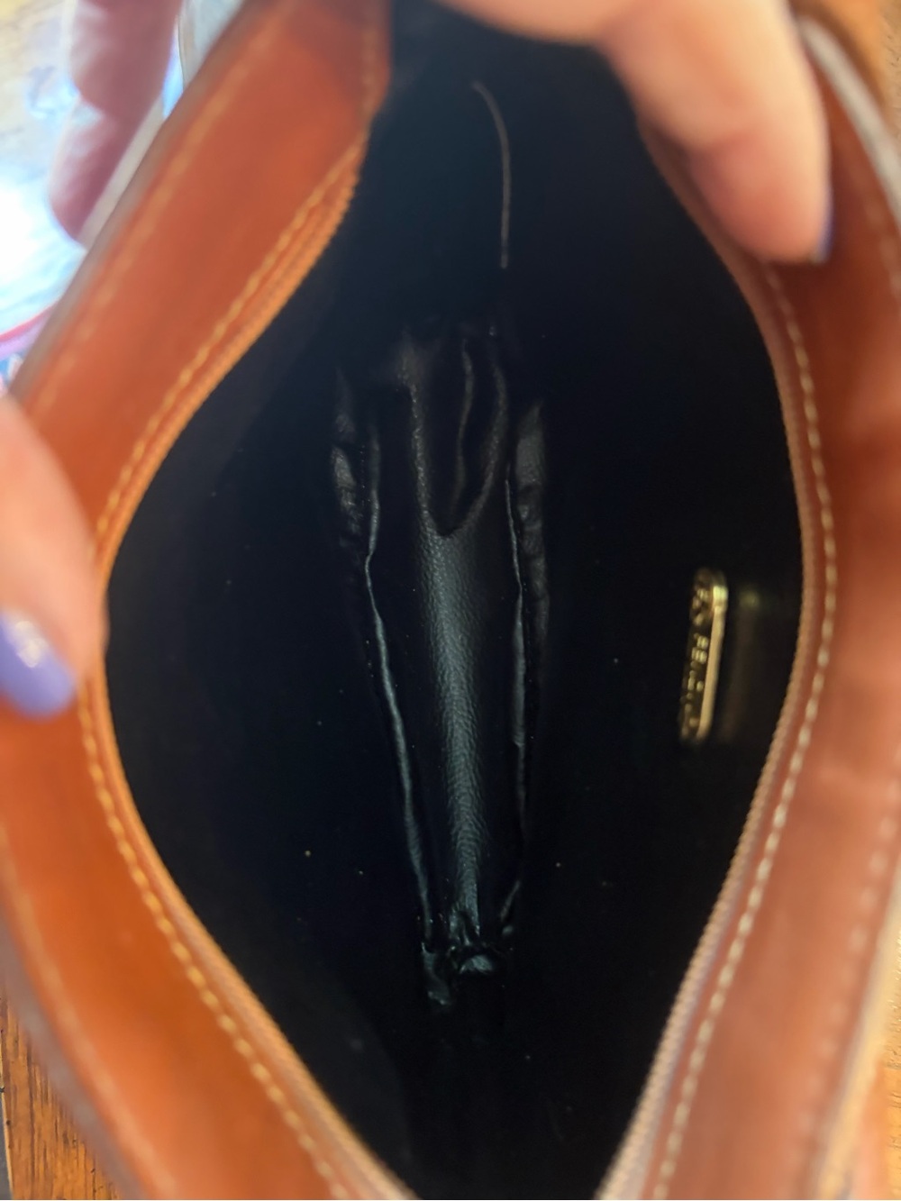 Fendi Zucca Stripe Canvas Bag in Black & Tan. Excellent condition, Authenticated - Picture 11 of 14
